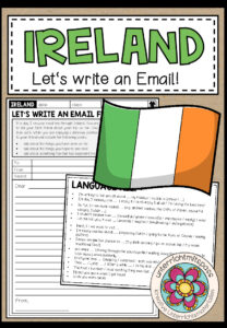 IRELAND – Let’s write an Email from Ireland! (Worksheet + Help Card)