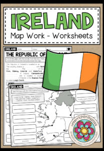 IRELAND – Map Work (Worksheets)