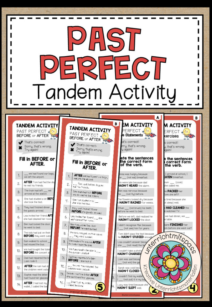 PAST PERFECT – Tandem Activity