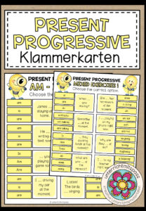 PRESENT PROGRESSIVE – Klammerkarten