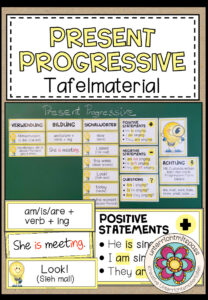 PRESENT PROGRESSIVE – Tafelmaterial (2 Versionen)