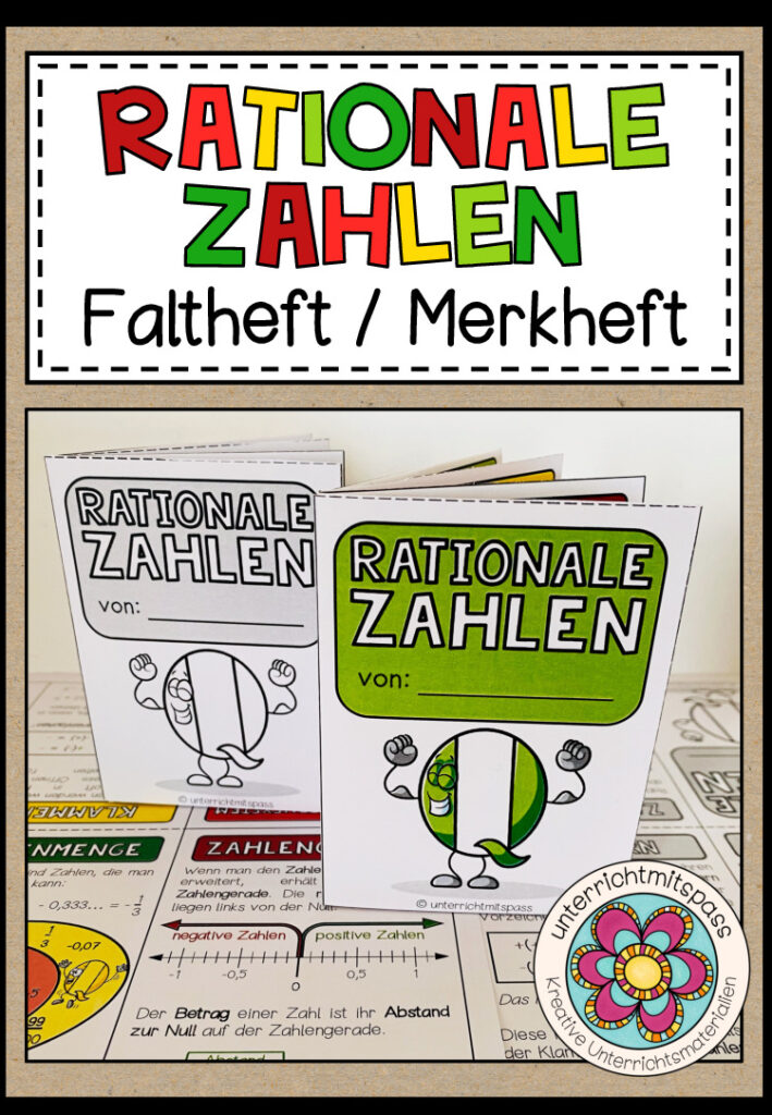 RATIONALE ZAHLEN – Faltheft (Merkheft)