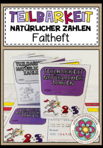 TEILBARKEIT NATÜRLICHER ZAHLEN – Faltheft (Merkheft)