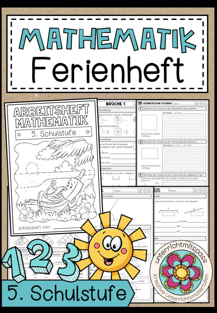 MATHEMATIK – FERIENHEFT / WIEDERHOLUNGSHEFT – 5. Schulstufe (Lösungen inkludiert)