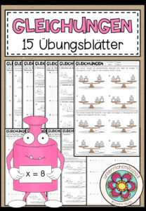 GLEICHUNGEN – 15 Übungsblätter