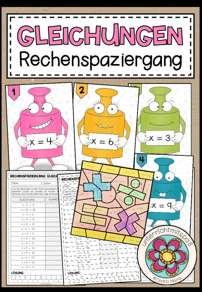GLEICHUNGEN – Rechenspaziergang