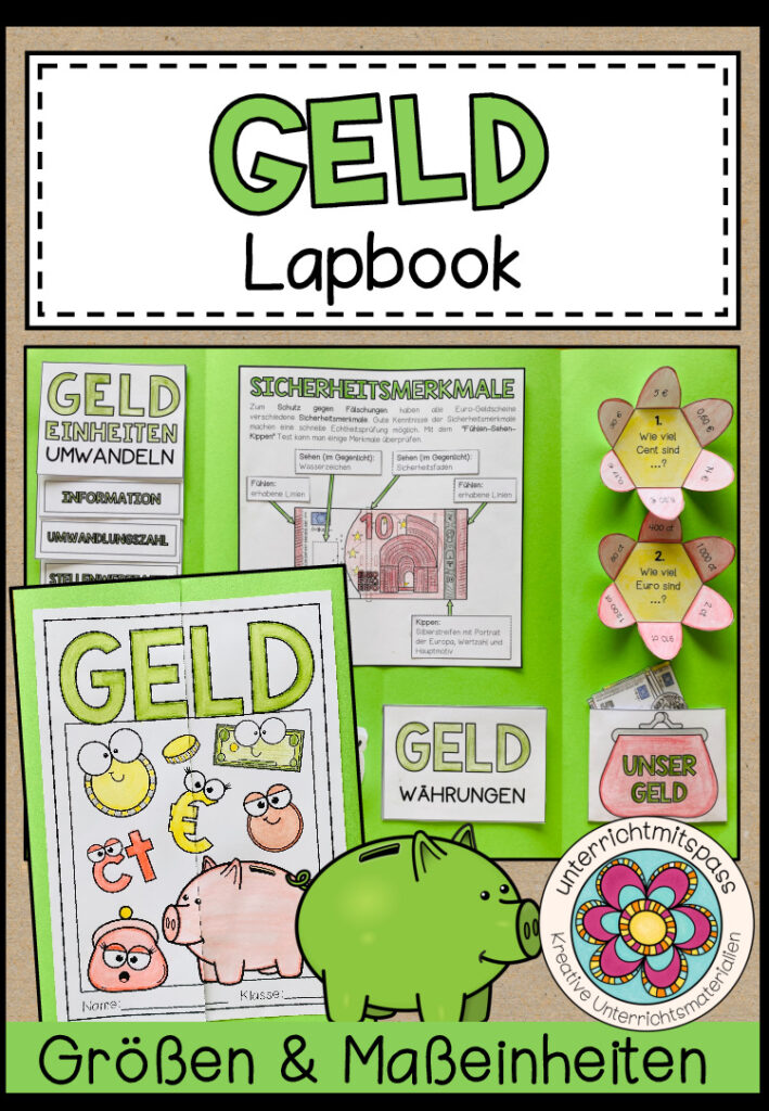 GELD (Größen & Maßeinheiten) – Lapbook
