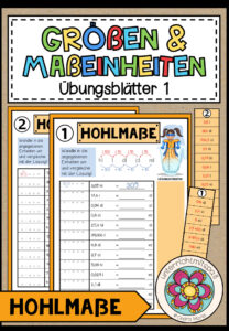 GRÖßEN UND MAßEINHEITEN – Hohlmaße (Übungsblätter 1)