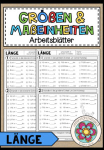 GRÖßEN UND MAßEINHEITEN – Länge (Arbeitsblätter)