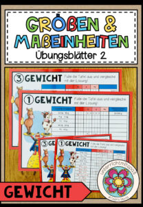 GRÖßEN UND MAßEINHEITEN – Gewicht (Übungsblätter 2)