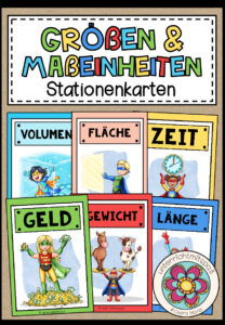 GRÖßEN UND MAßEINHEITEN – Stationenkarten