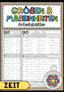 GRÖßEN UND MAßEINHEITEN – Zeit (Arbeitsblätter)