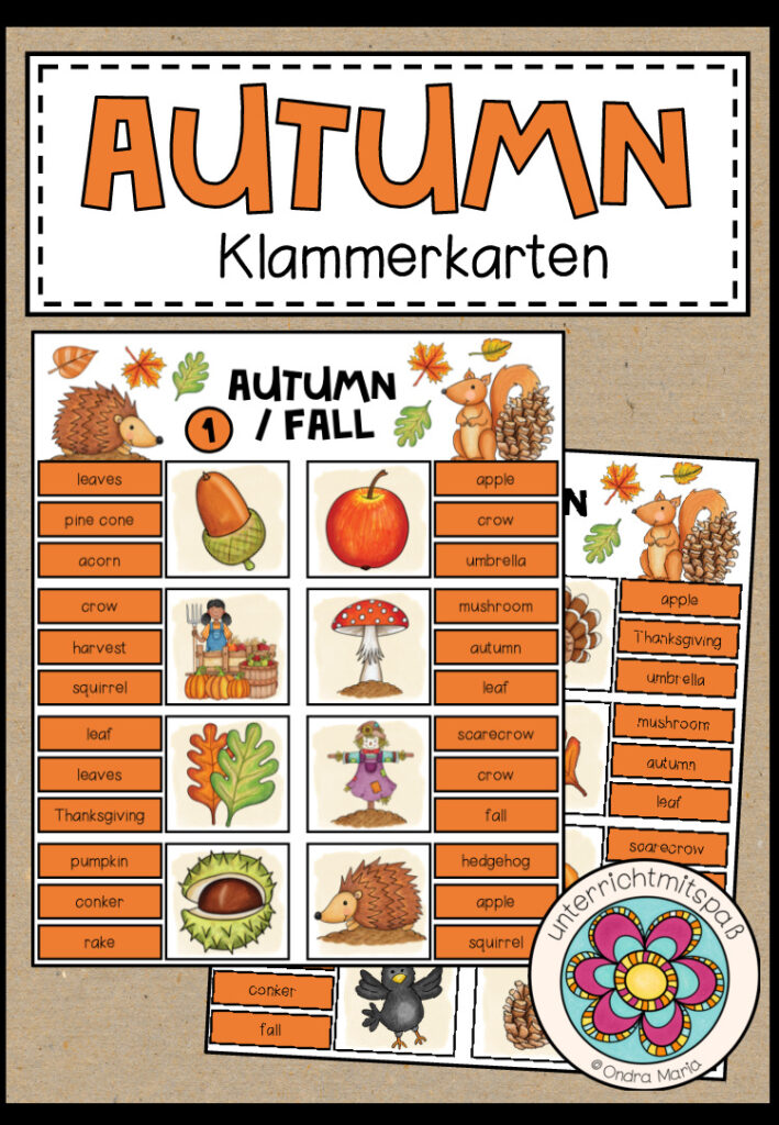 Autumn / Fall – Klammerkarten