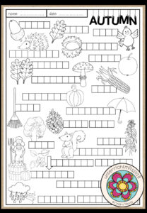 Autumn / Fall – Vocabulary Worksheet