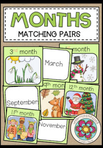 MONTHS – MATCHING PAIRS