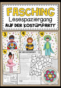 AUF DER KOSTÜMPARTY – Lesespaziergang (5-fach differenziert)