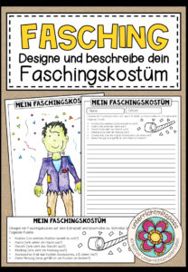 Designe und beschreibe dein Faschingskostüm – kreativer Schreibanlass (FASCHING / KARNEVAL)