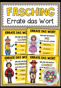 FASCHING / KARNEVAL – Errate das Wort