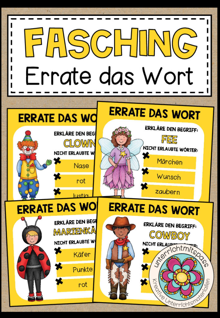 FASCHING / KARNEVAL – Errate das Wort
