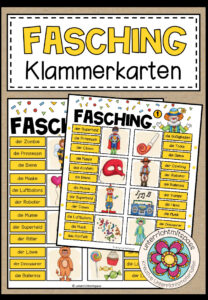 FASCHING / KARNEVAL – Klammerkarten