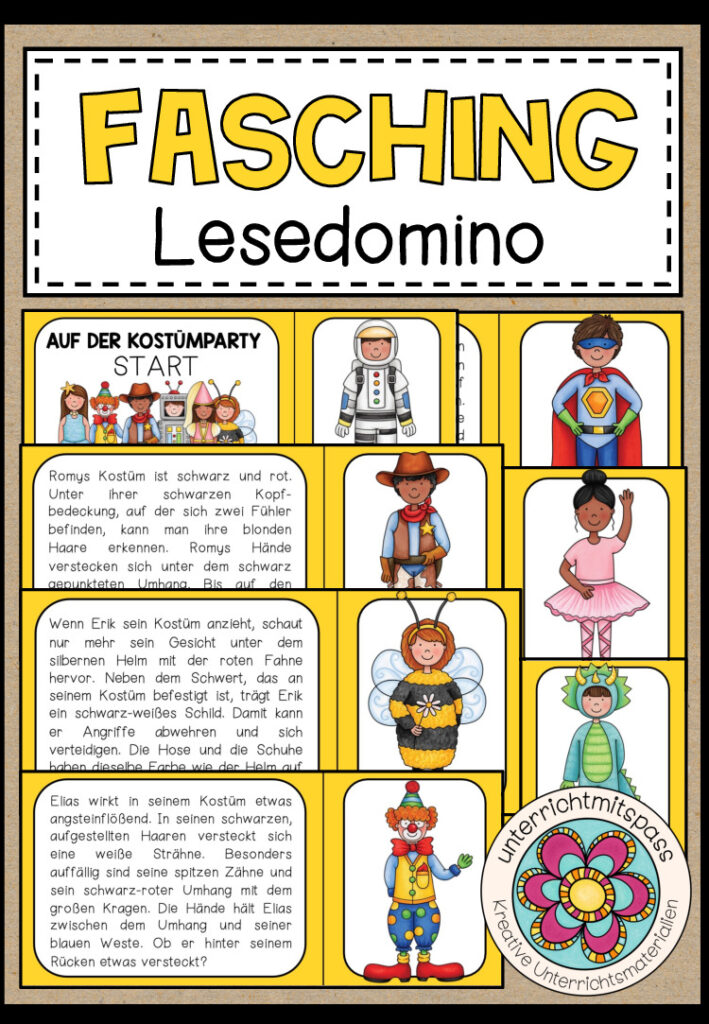 FASCHING / KARNEVAL – Lesedomino
