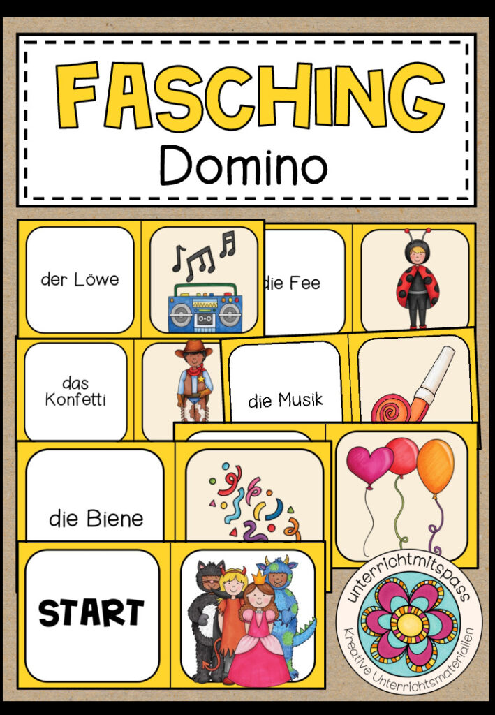 FASCHING / KARNEVAL- Domino