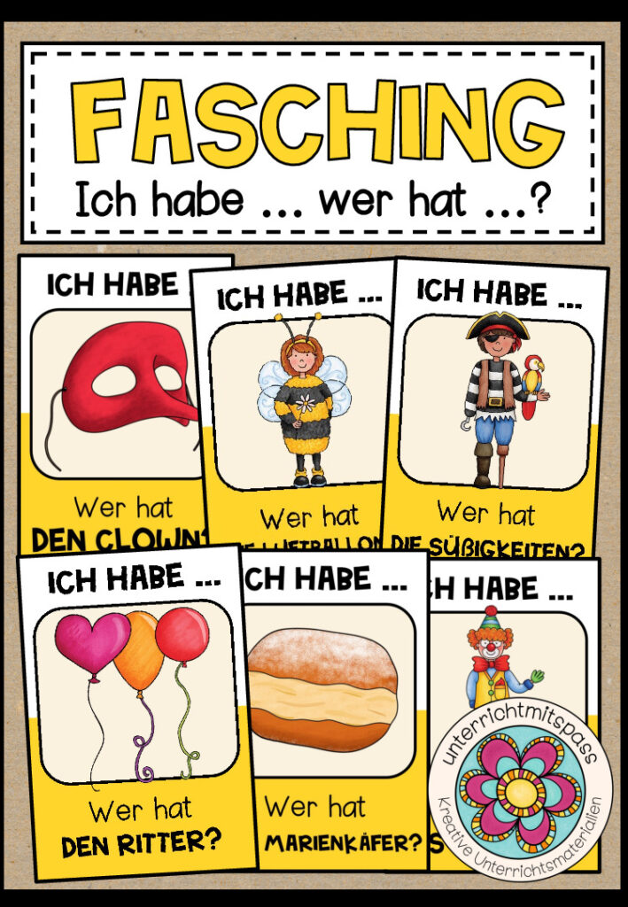 KARNEVAL / FASCHING – Ich habe… Wer hat…?