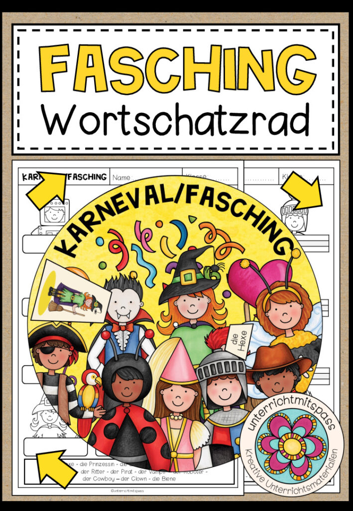 KARNEVAL / FASCHING – Wortschatzrad