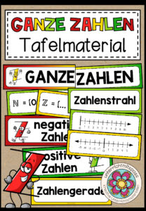 GANZE ZAHLEN – Tafelmaterial