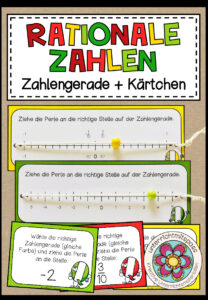 RATIONALE ZAHLEN (Zahlengerade) – Legeübung + Aufgabenkarten