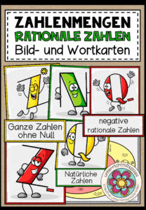 ZAHLENMENGEN (Rationale Zahlen) – Bild- und Wortkarten