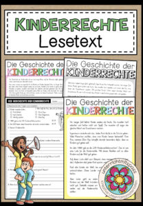 Kinderrechte – Lesetext + Arbeitsblatt (3-fach differenziert)