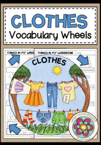 CLOTHES – Vocabulary Wheel