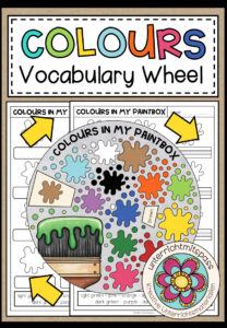 COLOURS – Vocabulary Wheel