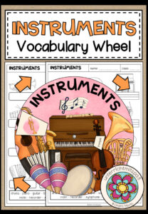INSTRUMENTS – Vocabulary Wheel