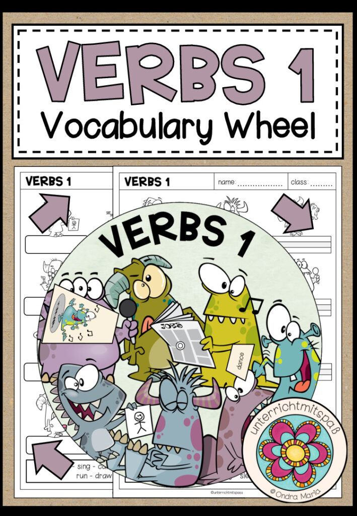 VERBS 1 – Vocabulary Wheel