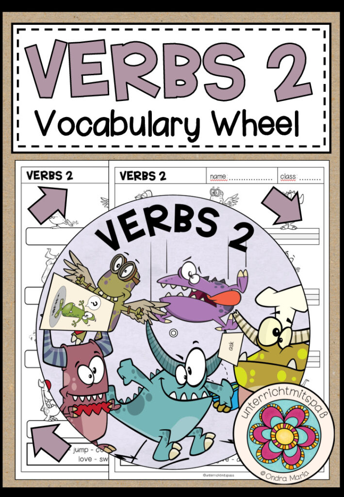 VERBS 2 – Vocabulary Wheel