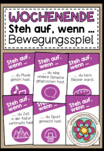 Wochenende – Steh auf, wenn … (Bewegungsspiel)