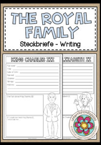 The Royal Family – Steckbriefe (Writing)