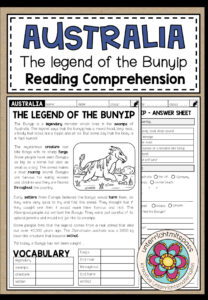 AUSTRALIA – The Legend of the Bunyip (Reading Comprehension)