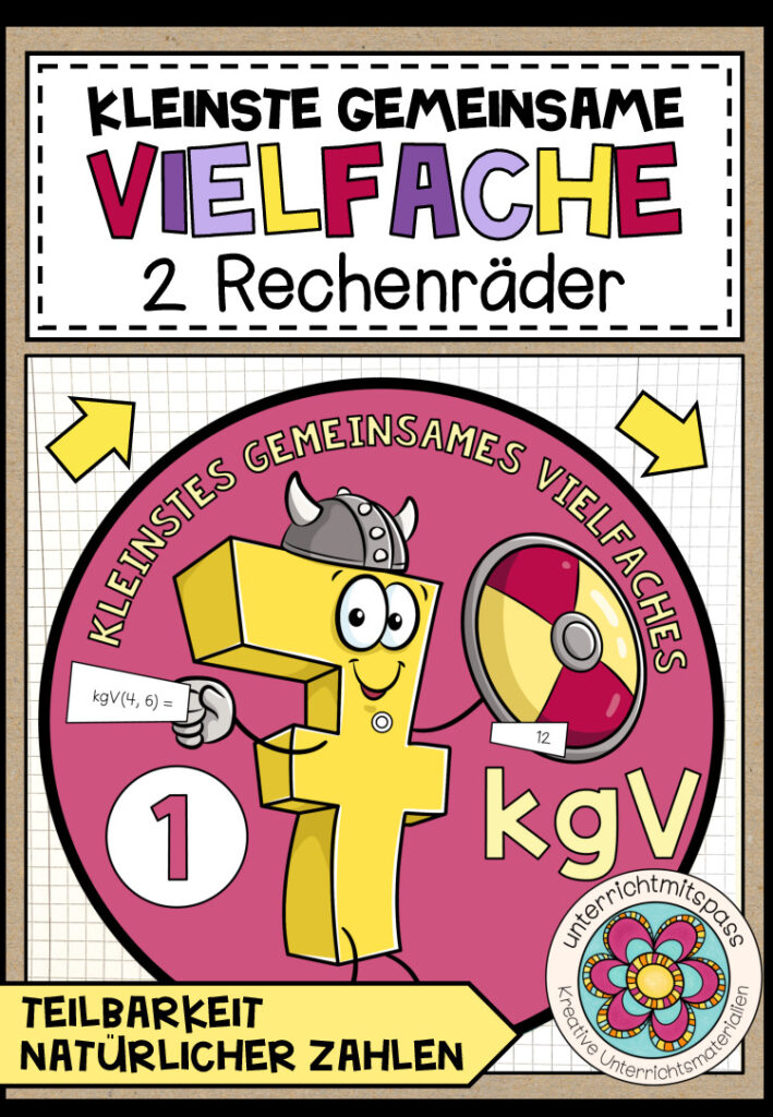kgV (kleinste gemeinsame Vielfache) – 2 Rechenräder