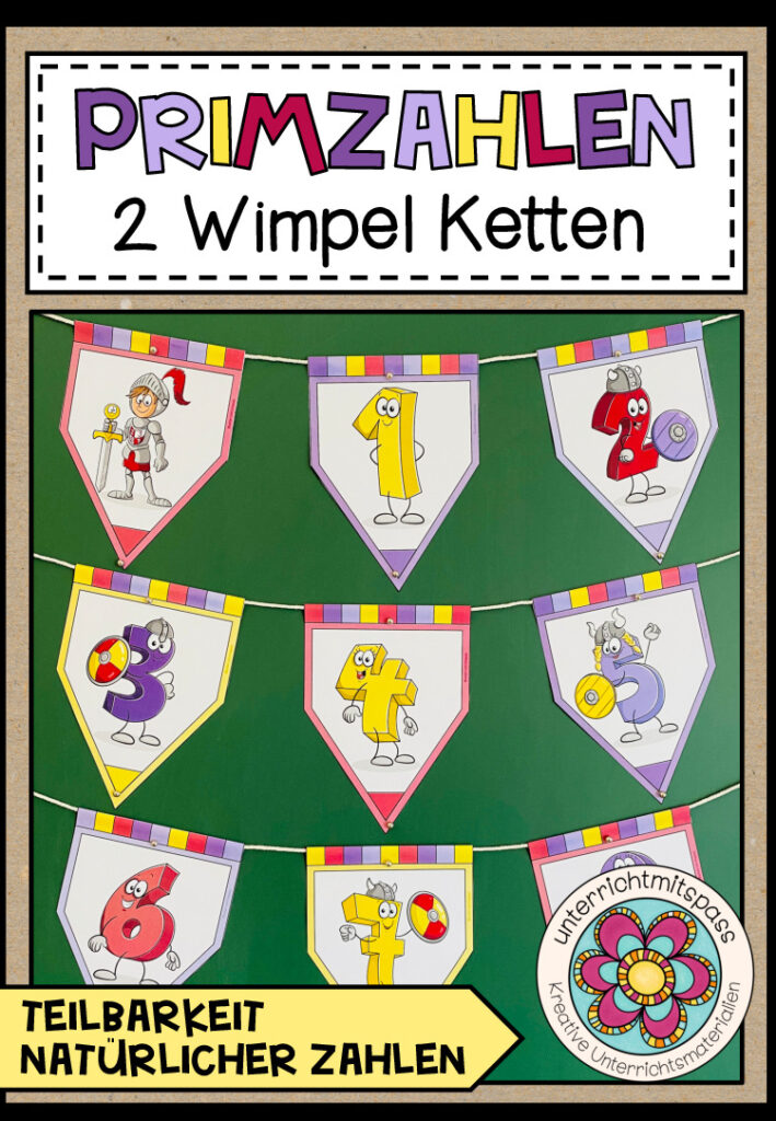 PRIMZAHLEN – 2 Wimpelketten