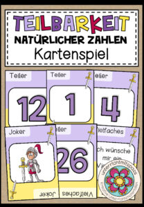 TEILBARKEIT NATÜRLICHER ZAHLEN – Kartenspiel