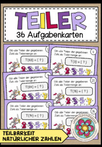 TEILER – 36 Aufgabenkarten