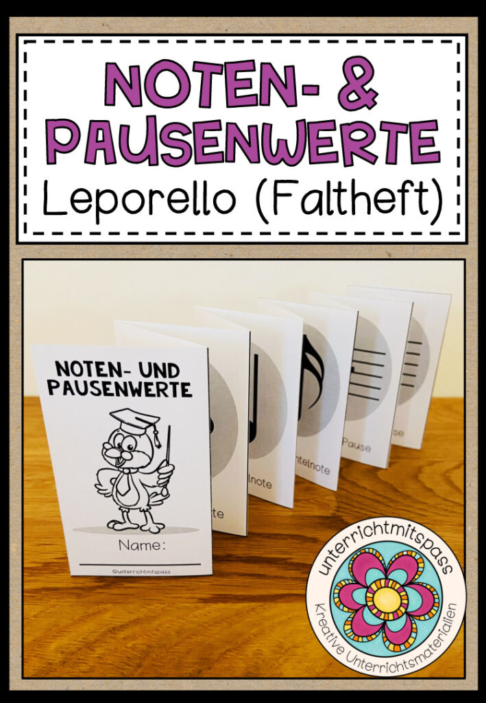 NOTEN- & PAUSENWERTE – Leporello (Faltheft)
