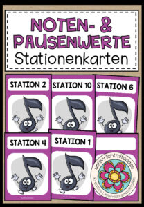 NOTEN- & PAUSENWERTE – Stationenkarten