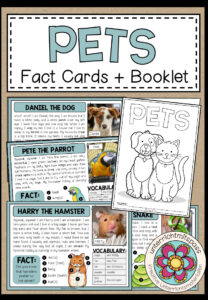 ALL ABOUT PETS – 20 Fact Cards + Answer Booklet (Reading Comprehensions)