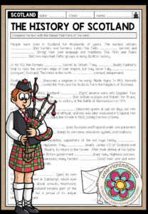 The History of Scotland – Grammar Worksheet (Simple Past)