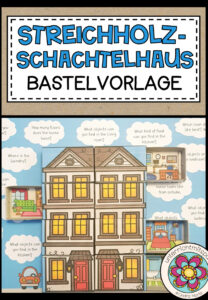 Streichholzschachtelhaus (Bastelvorlage)