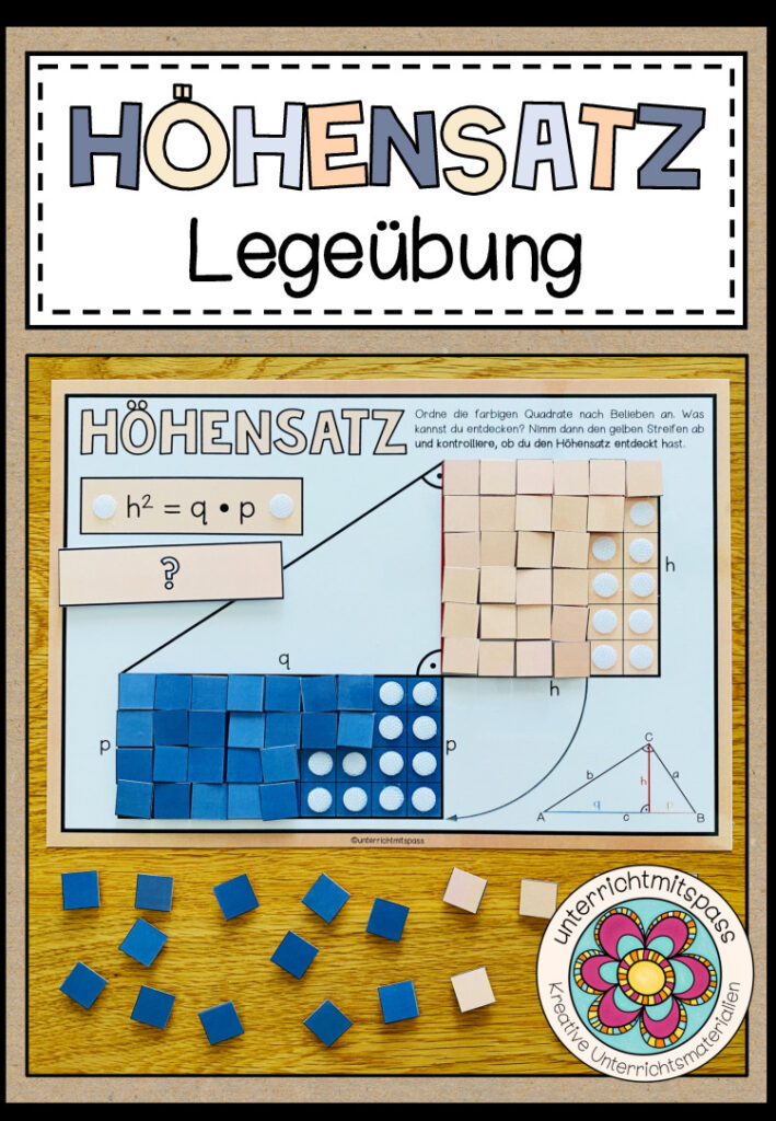 HÖHENSATZ (Satzgruppe des Pythagoras) – Legeübung / Klettübung